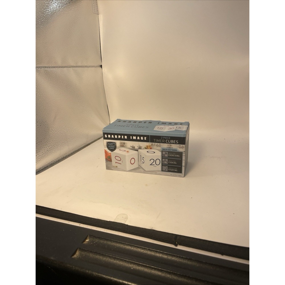 Sharper Image Two Piece Multi Use Timer Cubes Flip To Desired Time